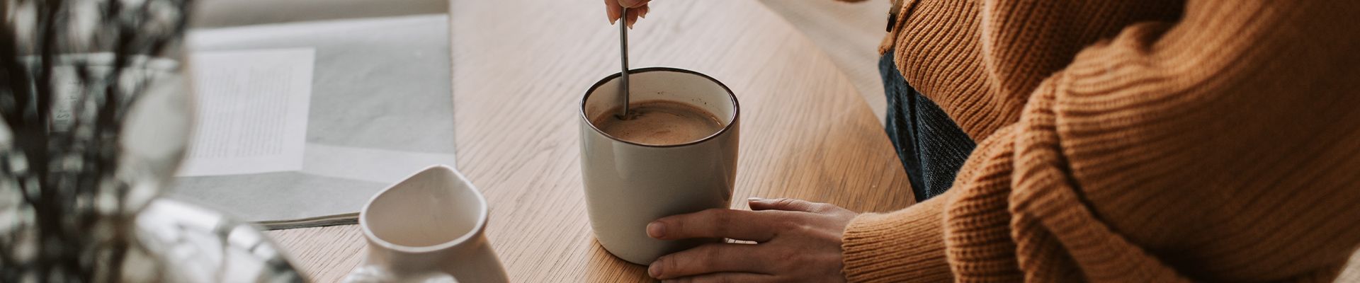 Chocolat chaud en hiver