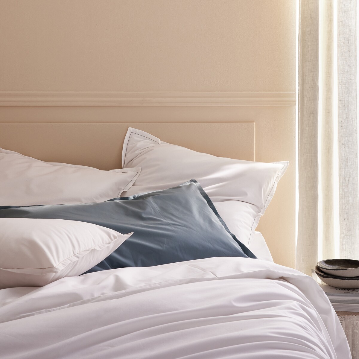 Linge de lit en percale de coton