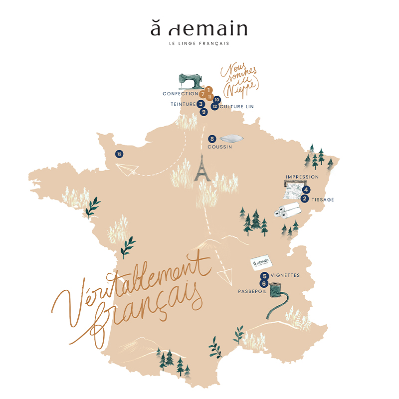 Carte véritablement français A Demain